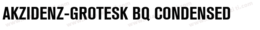 AKZIDENZ-GROTESK BQ CONDENSED REGUL字体转换